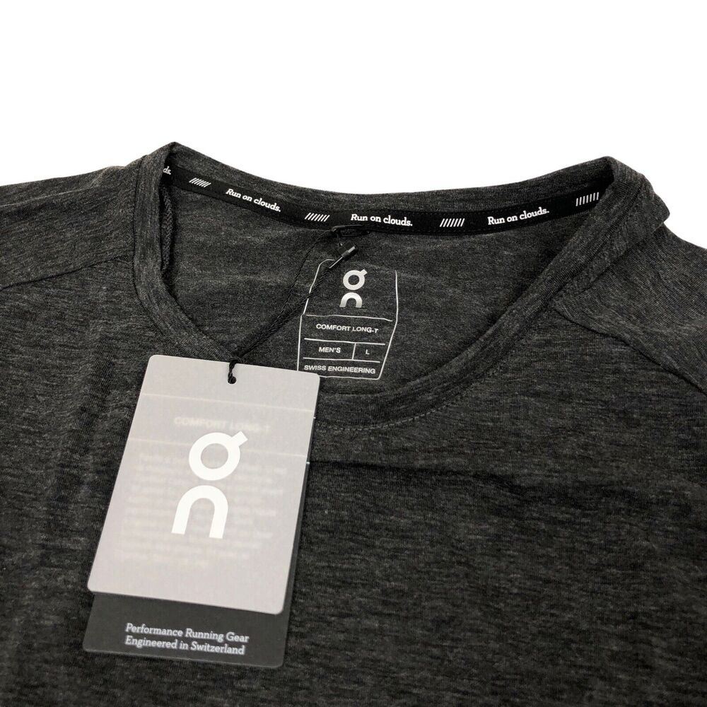 NEW On Cloud On Running Long Sleeve T Shirt Comfort Long T Mens Large Gray - Picture 5 of 11